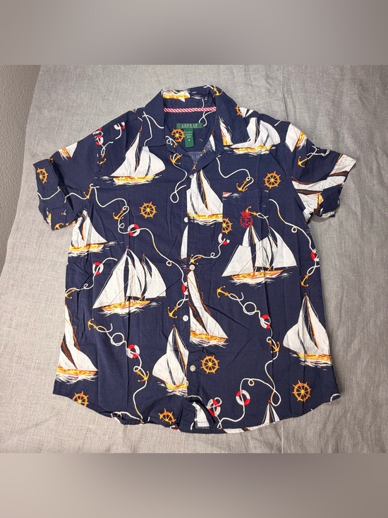 Ralph Lauren Tops - Ralph Lauren Women Sleeveless Shirt Size M Anchor Nautical Yacht Top